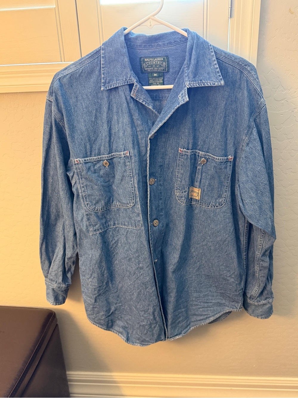 Ralph Lauren Denim Button Up Shirt - Blue